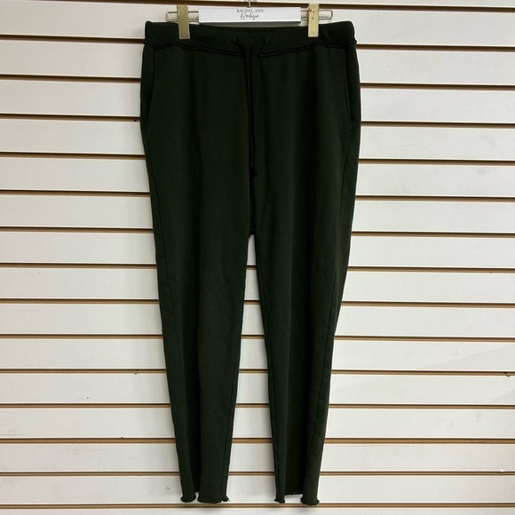 Eileen Fisher Organic Cotton Pull On Jogger Pant  Elastic Waist Raw Hem Small - Picture 1 of 10